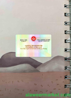 Hong Kong permanent ID card 2003-2018 photolook BACK
